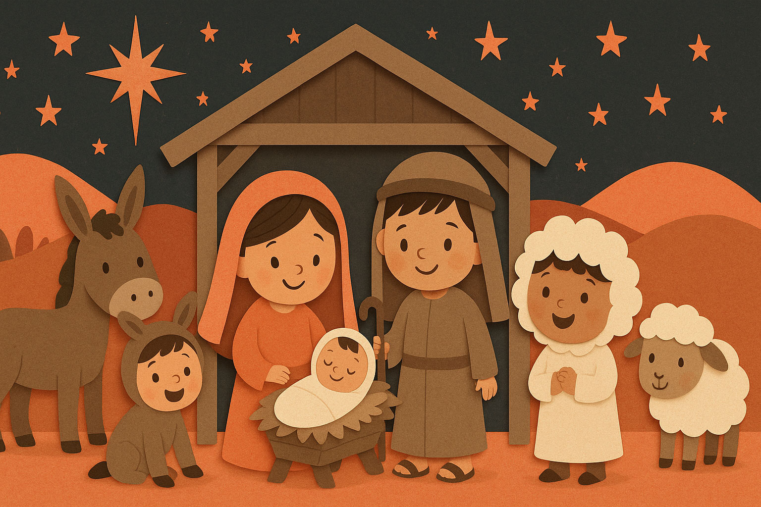 Kids Nativity scene